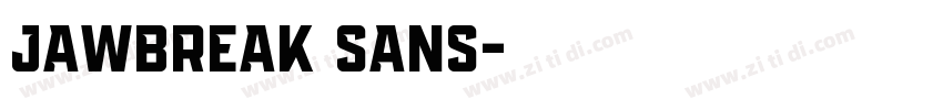 JAWBREAK SANS字体转换